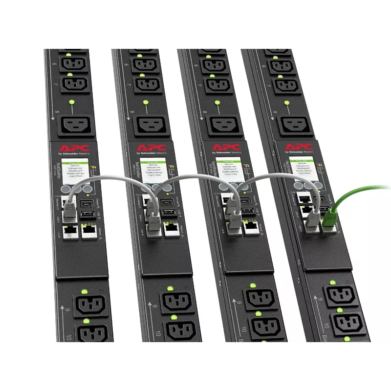 APC APDU9959EU3 strāvas sadales bloks (PDU) 24 maiņstrāvas kontaktligzdas 0U Melns