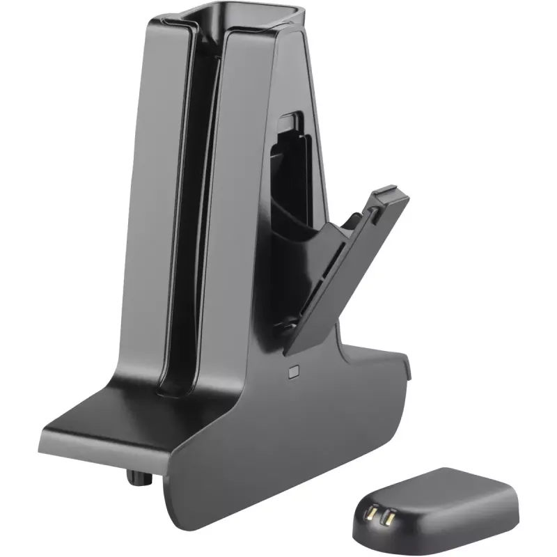 POLY Savi 8245 Deluxe Cradle ar bateriju, telefona montāžas statīvs, melns