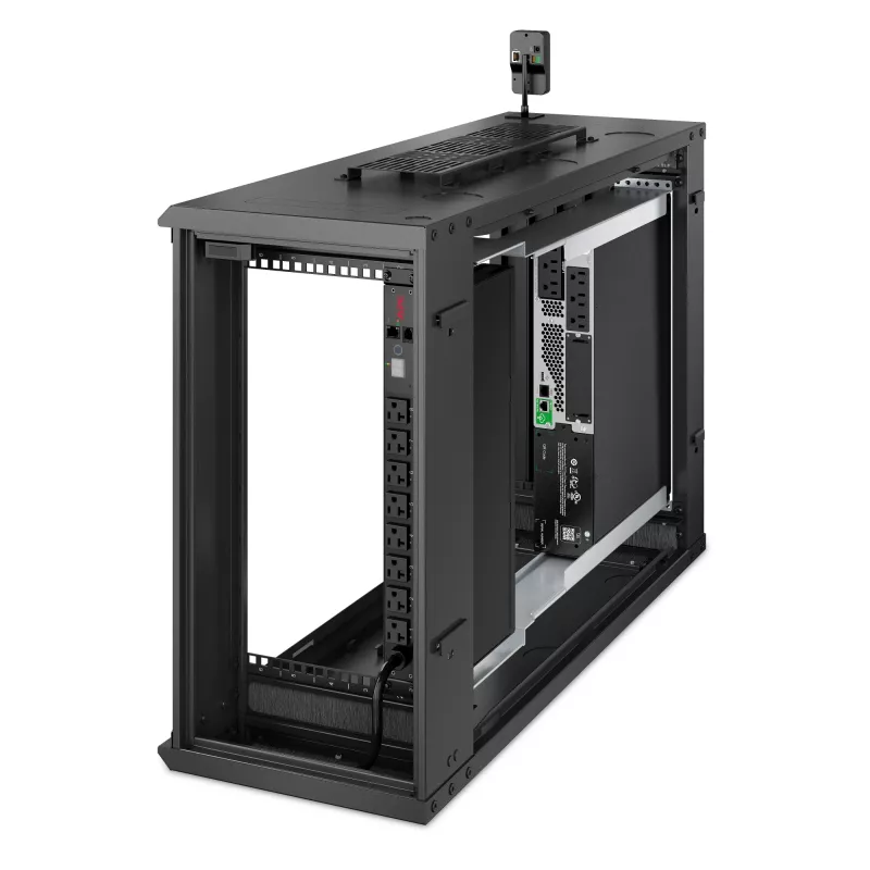 APC NetShelter 6U zema profila sienas stiprinājuma plauktu korpusa skapis 230 V servera dziļums