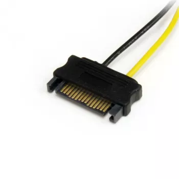 StarTech.com 6in SATA barošanas kabelis uz 6 kontaktu PCI Express videokartes barošanas adapteri