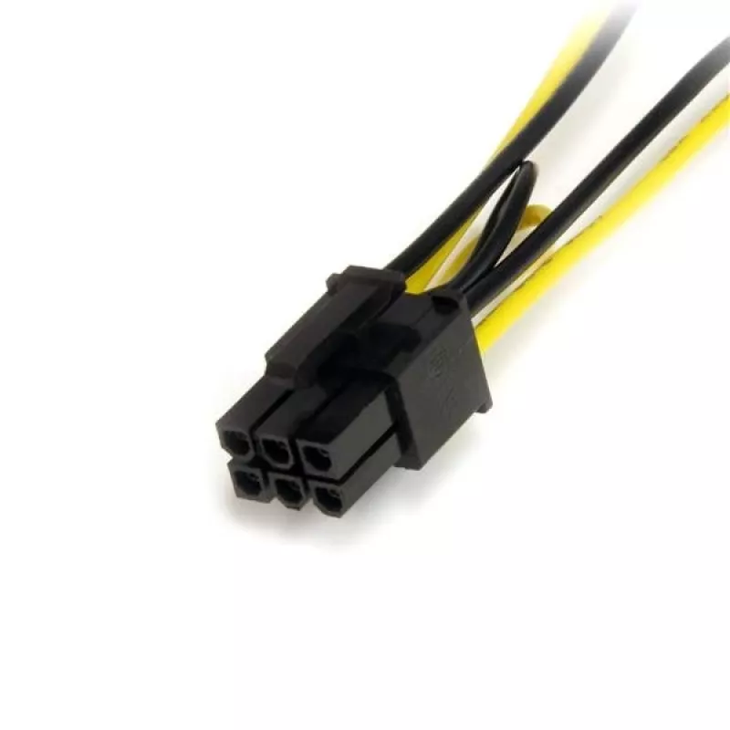 StarTech.com 6in SATA barošanas kabelis uz 6 kontaktu PCI Express videokartes barošanas adapteri