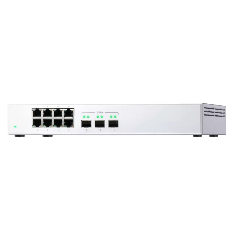 QNAP QSW-308S tīkla komutators Nevadāms Gigabit Ethernet (10/100/1000) Balts
