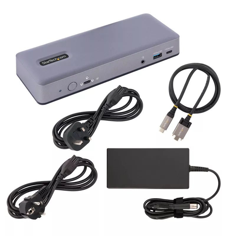 StarTech.com DK31C3MNCRUE klēpjdatora dokstacija / portu replikators Vadu USB 3.2 Gen 2 (3.1 Gen 2) Type-C