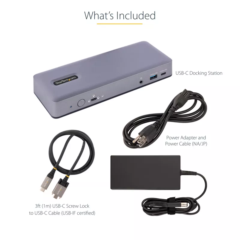 StarTech.com DK31C3MNCRUE klēpjdatora dokstacija / portu replikators Vadu USB 3.2 Gen 2 (3.1 Gen 2) Type-C
