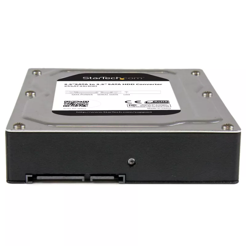 StarTech.com 2.5” uz 3.5” SATA alumīnija cietā diska adaptera korpuss ar SSD / HDD augstumu līdz 12,5 mm