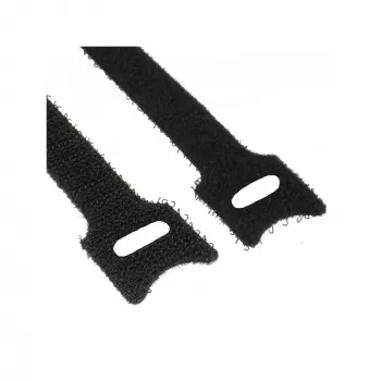InLine kabeļsaišu siksnas ar āķa-cilpas stiprinājumu 12x150mm 10 gab. melnas