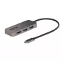 StarTech.com 3 portu USB-C MST centrmezgls — USB Type-C uz 3x HDMI vairāku monitoru adapteris klēpjdatoram — Trīskāršs HDMI līdz 4K 60 Hz ar DP 1.4 Alt režīmu un DSC — HDR — 1 pēdas (30 cm) kabelis — Tikai Windows