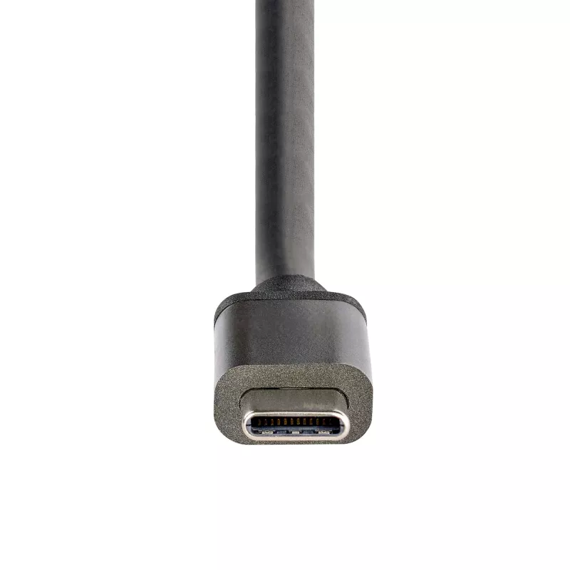 StarTech.com 3 portu USB-C MST centrmezgls — USB Type-C uz 3x HDMI vairāku monitoru adapteris klēpjdatoram — Trīskāršs HDMI līdz 4K 60 Hz ar DP 1.4 Alt režīmu un DSC — HDR — 1 pēdas (30 cm) kabelis — Tikai Windows