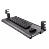 StarTech.com Zemgalda tastatūras paliktnis, pieskrūvējams ergonomisks tastatūras turētājs, līdz 12 kg (26,5 lb), bīdāma tastatūras un peles atvilktne ar C veida skavām, augstumā regulējams tastatūras paliktnis (3,9/4,7/5,5 collas)