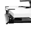StarTech.com Zemgalda tastatūras paliktnis, pieskrūvējams ergonomisks tastatūras turētājs, līdz 12 kg (26,5 lb), bīdāma tastatūras un peles atvilktne ar C veida skavām, augstumā regulējams tastatūras paliktnis (3,9/4,7/5,5 collas)