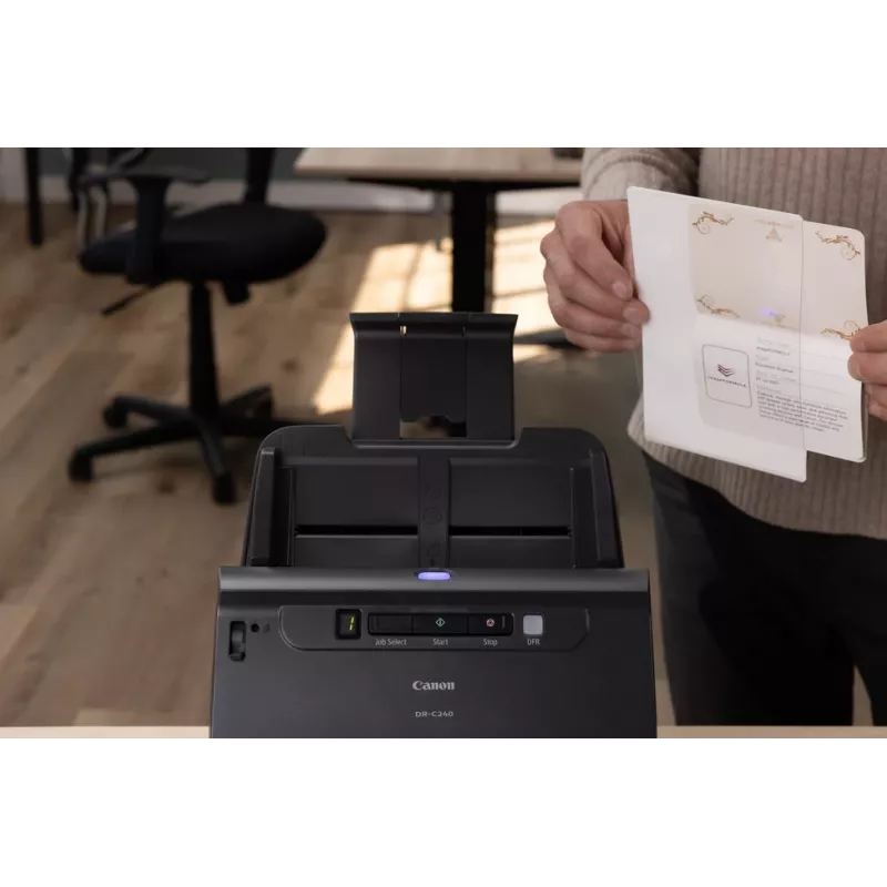 Canon imageFORMULA DR-C240 abpusējais galddatora dokumentu skeneris, 216 x 3000 mm, 600 x 600 DPI, 24 biti, 24 biti, 45 lpp./min, 30 lpp./min