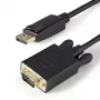 StarTech.com 3 pēdu (1 m) DisplayPort–VGA kabelis – aktīvs DisplayPort–VGA adaptera kabelis – 1080p video – DP–VGA monitora kabelis – DP 1.2–VGA pārveidotājs – fiksējošs DP savienotājs