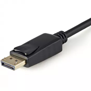StarTech.com DP2VGAMM3B aktīvais DisplayPort–VGA adaptera kabelis, 3 pēdas (1 m), 1920x1200, fiksējams DP savienotājs, melns