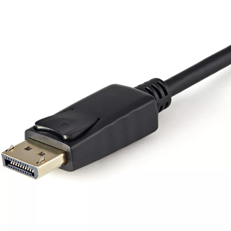 StarTech.com 3 pēdu (1 m) DisplayPort–VGA kabelis – aktīvs DisplayPort–VGA adaptera kabelis – 1080p video – DP–VGA monitora kabelis – DP 1.2–VGA pārveidotājs – fiksējošs DP savienotājs