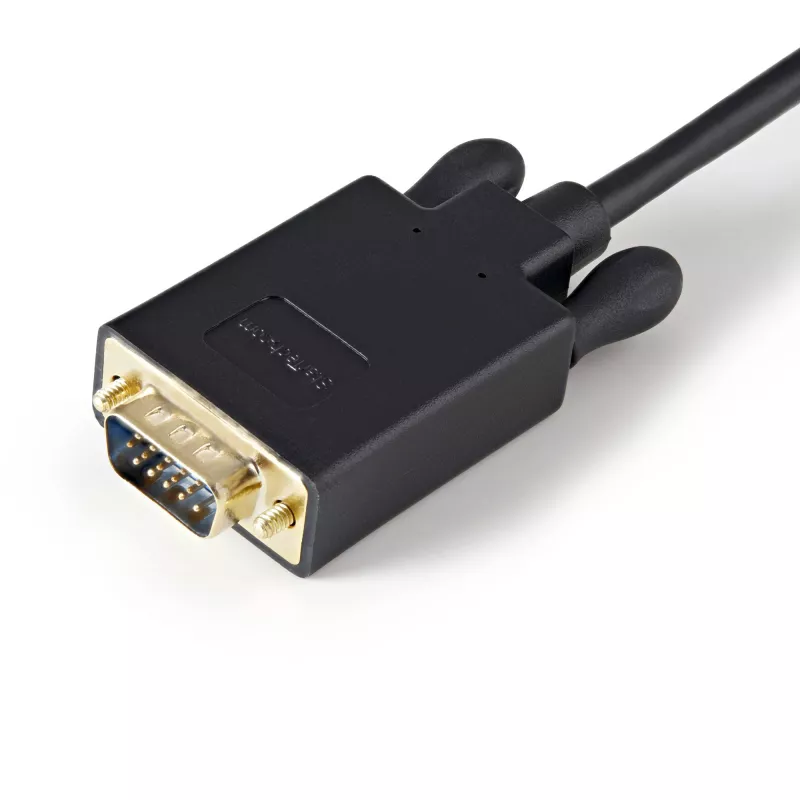 StarTech.com 3 pēdu (1 m) DisplayPort–VGA kabelis – aktīvs DisplayPort–VGA adaptera kabelis – 1080p video – DP–VGA monitora kabelis – DP 1.2–VGA pārveidotājs – fiksējošs DP savienotājs