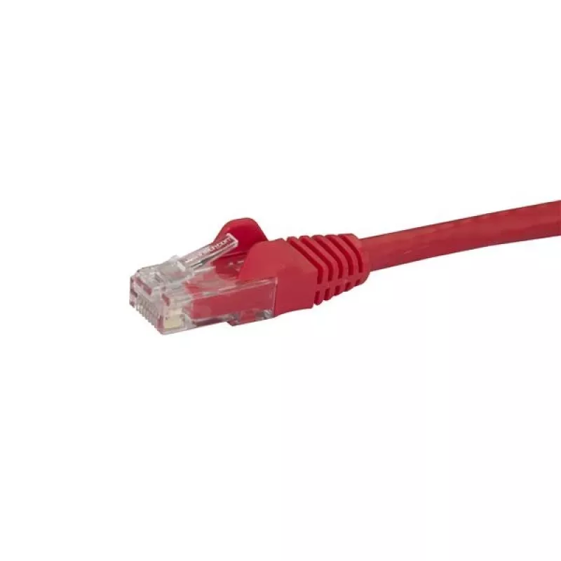 StarTech.com 10m CAT6 Ethernet kabelis - sarkans CAT 6 Gigabit Ethernet vads -250MHz 100W PoE RJ45 UTP tīkla/plākstera vads bez aizķeršanās ar spriedzes mazināšanu, individuāli testēts