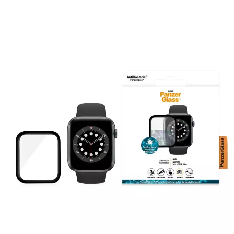 PanzerGlass ® Apple Watch Series 4 | 5 | 6 | SE 44mm | Ekrāna aizsargstikls