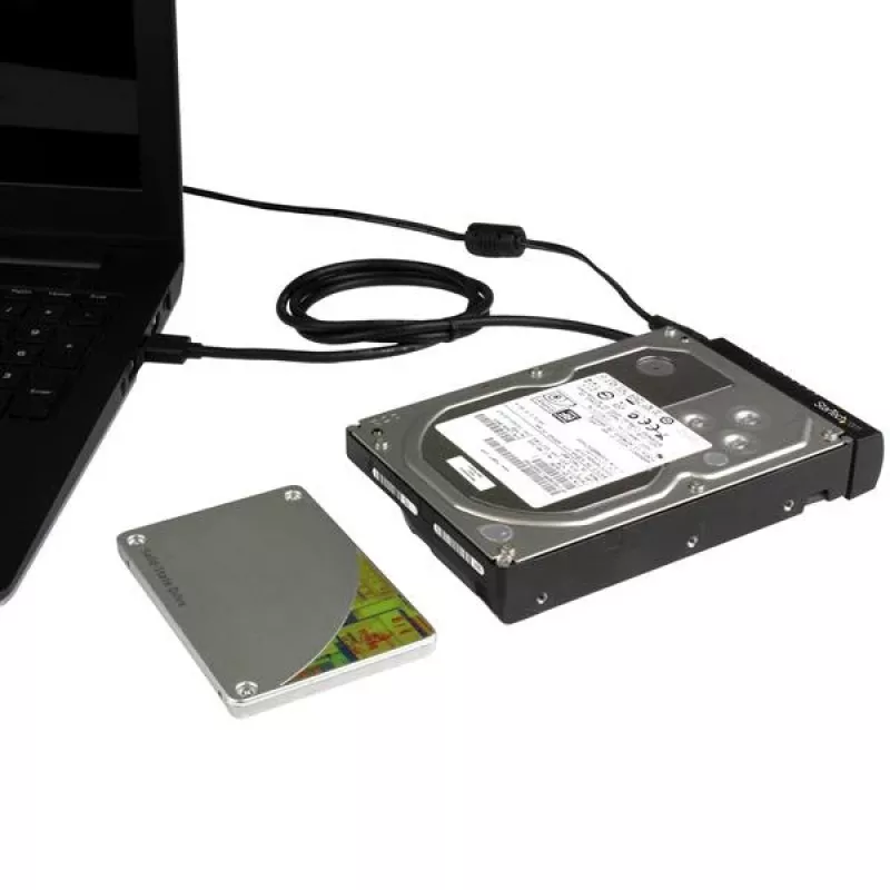 StarTech.com SATA uz USB kabelis - USB 3.1 (10Gbps) - UASP, melns, Aktivitāte, Barošana, CE, FCC, ASMedia - ASM1351, 12 V, 0 - 60 °C