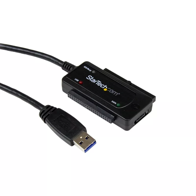StarTech.com SATA uz USB kabelis - USB 3.1 (10Gbps) - UASP, melns, Aktivitāte, Barošana, CE, FCC, ASMedia - ASM1351, 12 V, 0 - 60 °C