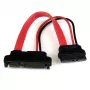 StarTech.com 15 cm plāns SATA–SATA adapteris ar strāvu — tēvišķais/mātīte