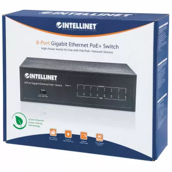 Intellinet pārvaldāms 8 portu Gigabit Ethernet PoE+ komutators