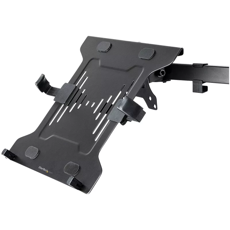StarTech.com VESA klēpjdatora paliktnis - regulējams monitora statīva klēpjdatora paliktnis nostiprina piezīmjdatorus (4,5 kg / 9,9 lb) - 75x75 & 100x100 VESA montāžas atveres - ventilējams - monitoru galda stiprinājumiem/statīviem