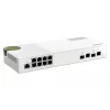 QNAP QSW-M2108-2C tīkla komutators pārvaldāms L2 2.5G Ethernet (100/1000/2500) pelēks, balts