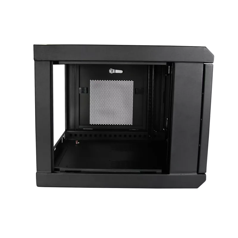 StarTech.com 2 statņu 6U sienas montāžas tīkla skapis ar 1U plauktu, 19 collu pie sienas stiprināms serveru statīvs datu/tīkla/AV/elektronikas/datoru aprīkojumam, mazs ventilējams statīvu korpuss
