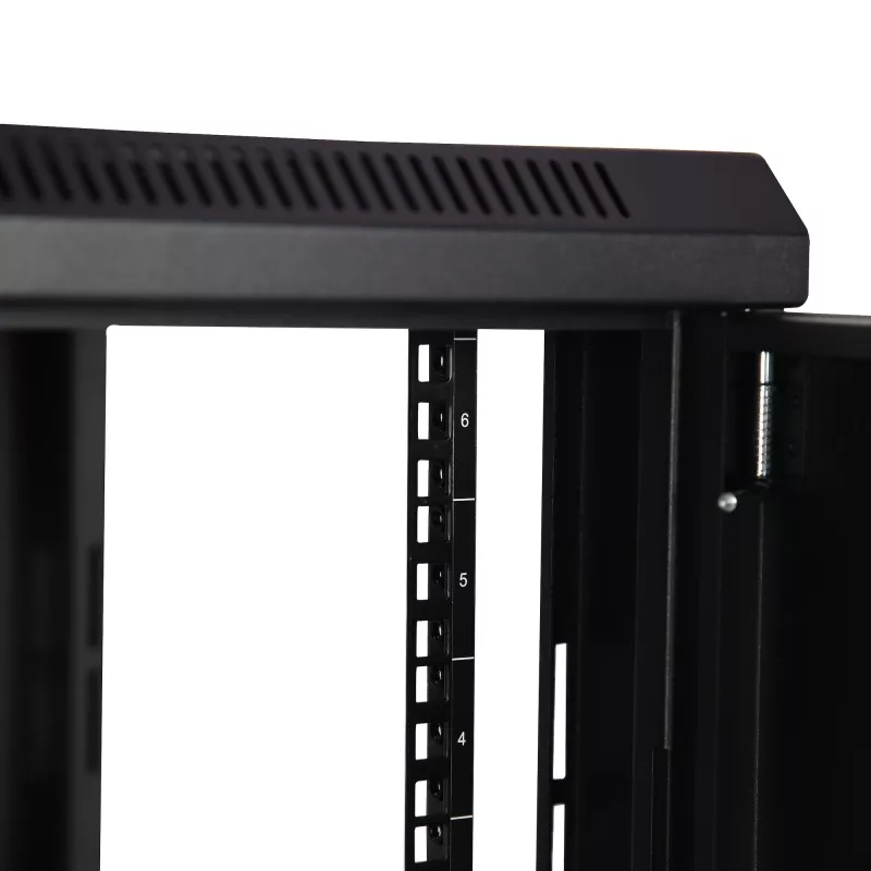 StarTech.com 2 statņu 6U sienas montāžas tīkla skapis ar 1U plauktu, 19 collu pie sienas stiprināms serveru statīvs datu/tīkla/AV/elektronikas/datoru aprīkojumam, mazs ventilējams statīvu korpuss