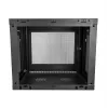 StarTech.com 2-stabu 9U sienas montāžas tīkla skapis ar 1U plauktu, 19 collu pie sienas stiprināms serveru statnis datu/tīklu/AV/elektronikas/datoru iekārtām, mazs ventilējams statņu korpuss