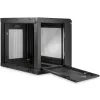 StarTech.com 2-stabu 9U sienas montāžas tīkla skapis ar 1U plauktu, 19 collu pie sienas stiprināms serveru statnis datu/tīklu/AV/elektronikas/datoru iekārtām, mazs ventilējams statņu korpuss
