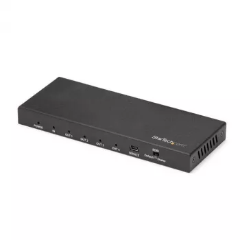 StarTech.com 4-Port HDMI Splitter - 4K 60Hz, HDMI, 4x HDMI, 3840 x 2160 pikseļi, Melns, 4K Ultra HD, 60 Hz