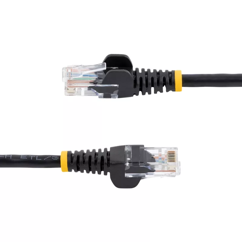 StarTech.com Cat5e komutācijas kabelis ar neaizķeramiem RJ45 savienotājiem - 5 m, melns