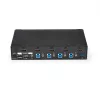 StarTech.com 4 portu HDMI KVM slēdzis - USB 3.0 - 1080p, 1920 x 1080 pikseļi, statīva montāža, melns