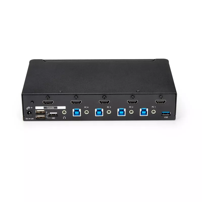 StarTech.com 4 portu HDMI KVM slēdzis - USB 3.0 - 1080p, 1920 x 1080 pikseļi, statīva montāža, melns