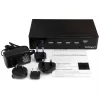 StarTech.com 4 portu HDMI KVM slēdzis - USB 3.0 - 1080p, 1920 x 1080 pikseļi, statīva montāža, melns