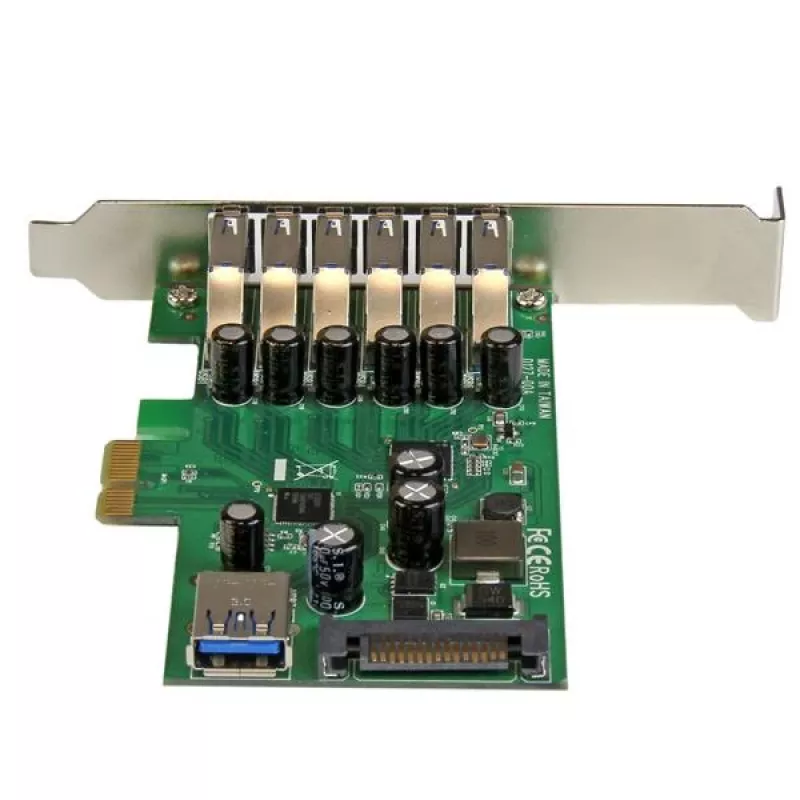 StarTech.com 7 portu PCI Express USB 3.0 karte - standarta un zema profila dizains