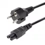StarTech.com 3m (10ft) Klēpjdatora strāvas vads, EU Schuko līdz C5, 2.5A 250V, 18AWG, piezīmjdatora / klēpjdatora maiņas maiņstrāvas vads, barošanas bloka vads, klēpjdatora lādētāja kabelis, āboliņa lapa/Mikipele strāvas vads