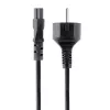 StarTech.com 3m (10ft) Klēpjdatora strāvas vads, EU Schuko līdz C5, 2.5A 250V, 18AWG, piezīmjdatora / klēpjdatora maiņas maiņstrāvas vads, barošanas bloka vads, klēpjdatora lādētāja kabelis, āboliņa lapa/Mikipele strāvas vads