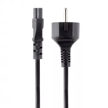 StarTech.com 3m (10ft) Klēpjdatora strāvas vads, EU Schuko līdz C5, 2.5A 250V, 18AWG, piezīmjdatora / klēpjdatora maiņas maiņstrāvas vads, barošanas bloka vads, klēpjdatora lādētāja kabelis, āboliņa lapa/Mikipele strāvas vads