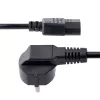 StarTech.com 3m (10pēdas) datora strāvas vads, 18AWG, ES Schuko uz C13 strāvas vads, 250V 10A, melns maiņas maiņstrāvas vads, TV/monitora strāvas kabelis, Schuko CEE 7/7 uz IEC 60320 C13 strāvas vads - datora barošanas bloka strāvas kabelis