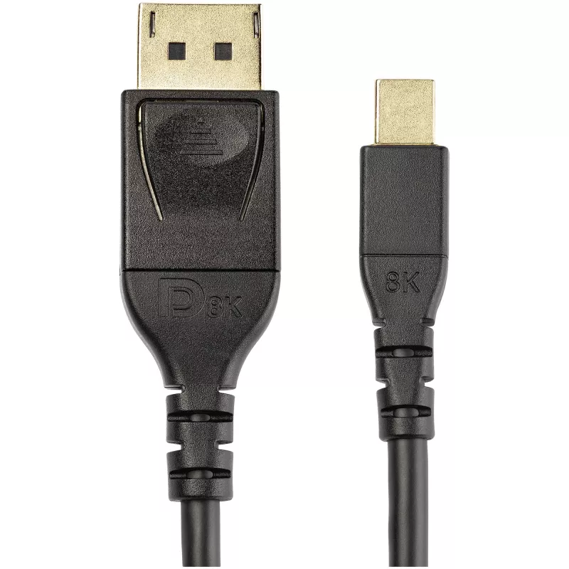 StarTech.com 3 pēdas (1 m) VESA sertificēts Mini DisplayPort–DisplayPort 1.4 kabelis – 8K 60 Hz HBR3 HDR – Super UHD mDP–DP 1.4 vads – plāns (34 AWG) Ultra HD 4K 120 Hz – monitors/video kabelis