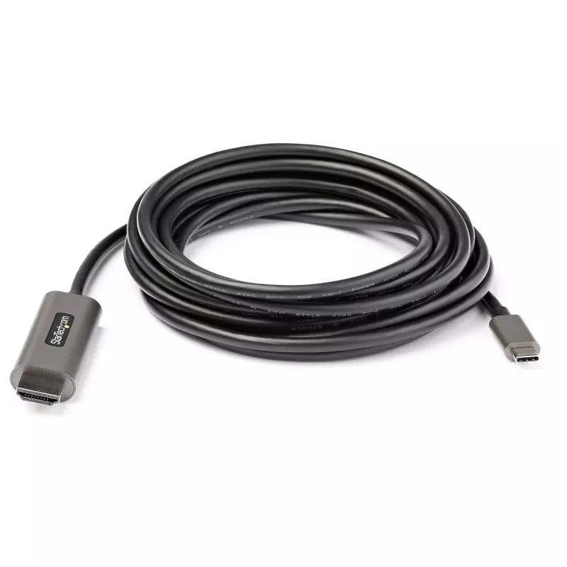 StarTech.com 4 m USB-C uz HDMI kabelis 4K 60 Hz ar HDR10 - Ultra HD USB Type-C uz 4K HDMI 2.0b video adaptera kabelis - USB-C uz HDMI HDR monitora/displeja pārveidotājs - DP 1.4 Alt Mode HBR3