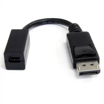 StarTech.com 6 collu (15 cm) DisplayPort–Mini DisplayPort kabelis — 4K x 2K UHD video — DisplayPort vīrišķais–Mini DisplayPort sievišķais adaptera kabelis — DP datora–mDP 1.2 monitora pagarinātāja kabelis