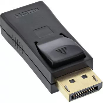 InLine DisplayPort adapteris DisplayPort vīrišķais / HDMI sievišķais melns