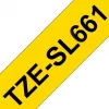Brother TZE-SL661 etiķešu lente melns uz dzeltena