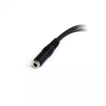 StarTech.com 3,5 mm 4 pozīciju uz 2x 3 pozīciju 3,5 mm austiņu dalītāja adapteris - F/M