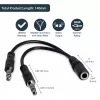 StarTech.com 3,5 mm 4 pozīciju uz 2x 3 pozīciju 3,5 mm austiņu dalītāja adapteris - F/M