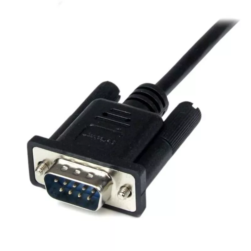 StarTech.com 2m melns DB9 RS232 seriālais nulles modema kabelis F/M, melns, 2 m, DB-9, DB-9, vīrietis, sieviete