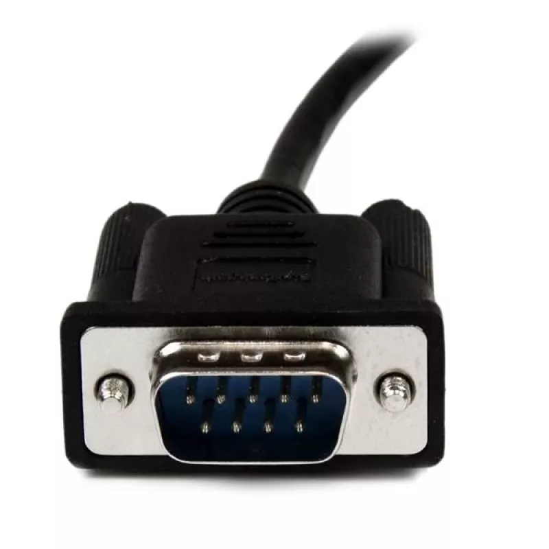 StarTech.com 2m melns DB9 RS232 seriālais nulles modema kabelis F/M, melns, 2 m, DB-9, DB-9, vīrietis, sieviete